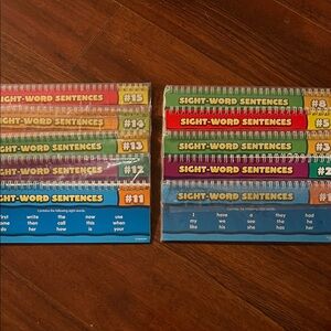 Sight-Word Sentences Spiral Book Set - Multi-Color